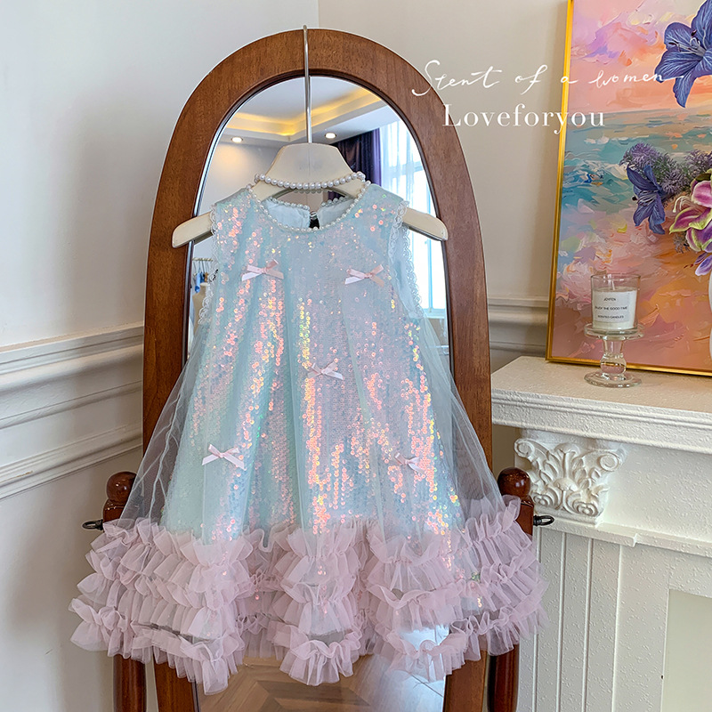 Girls Dress Summer New Childre - огляд і ціна Baby Clothing High End