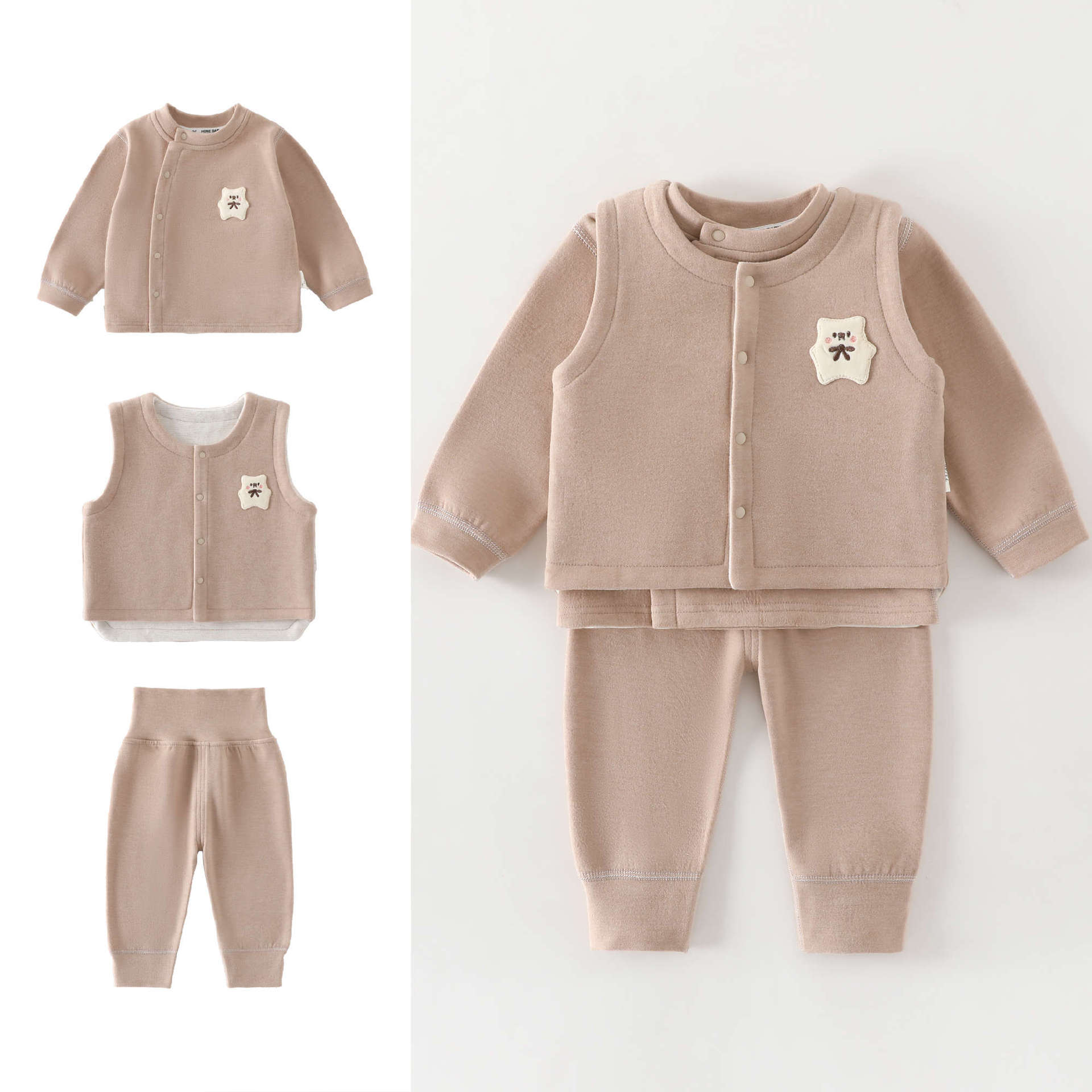 0-4 Year Old Baby Vest+long Sl - огляд і ціна Baby Clothing High Quality